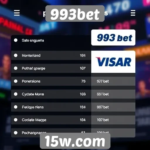 Métodos de pagamento aceitos na 993bet